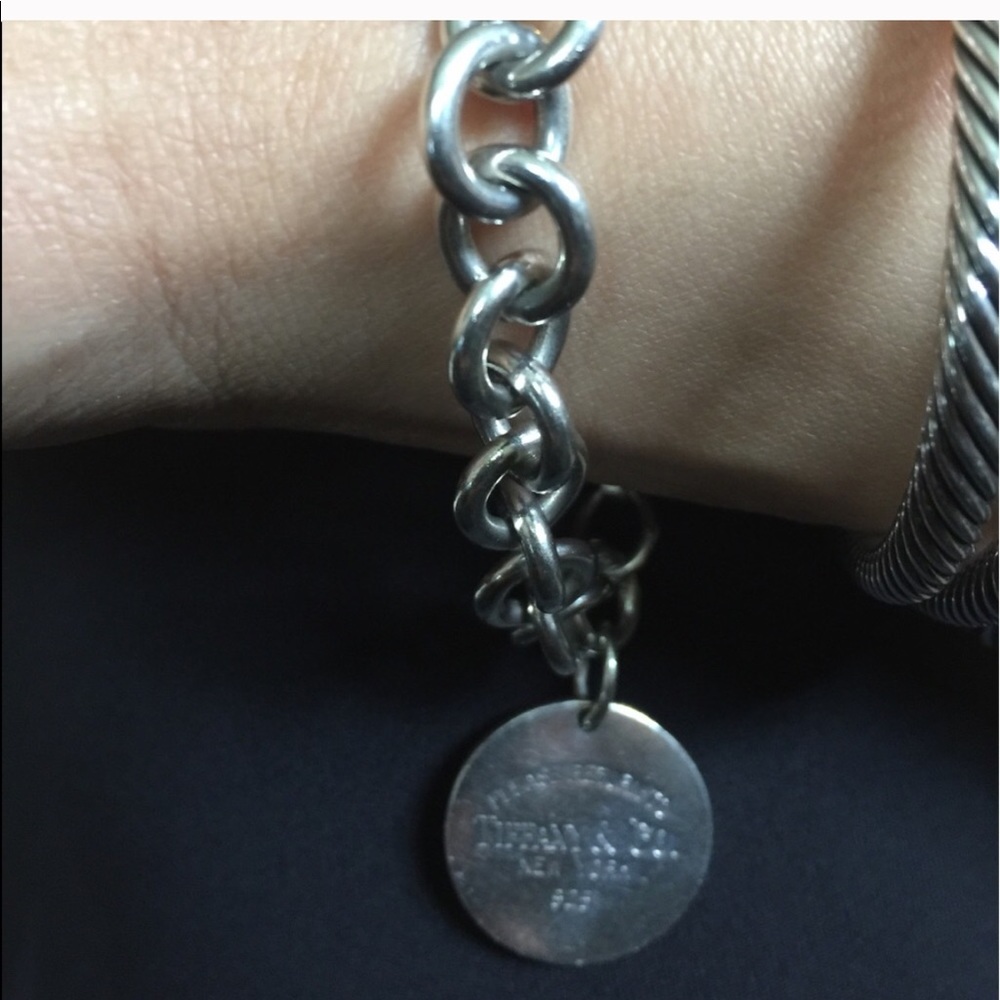 Tiffany & Co sterling silver tag bracelet